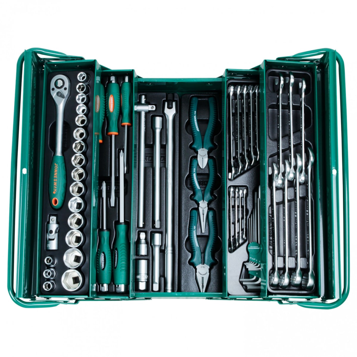 CAJA DE HERRAMIENTAS ABATIBLE 62 PIEZAS C-3DH262 JONNESWAY2
