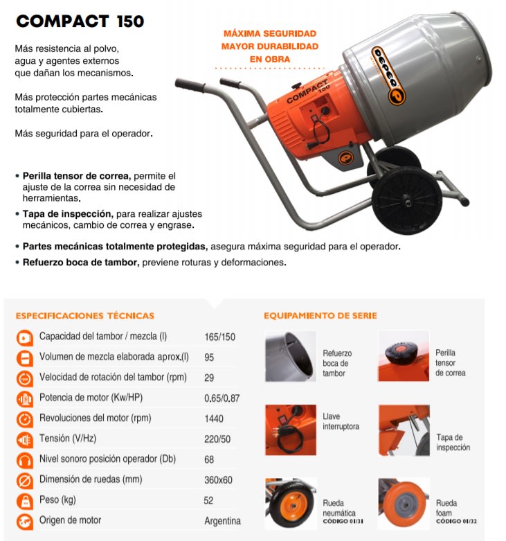 Betonera Compact 1502