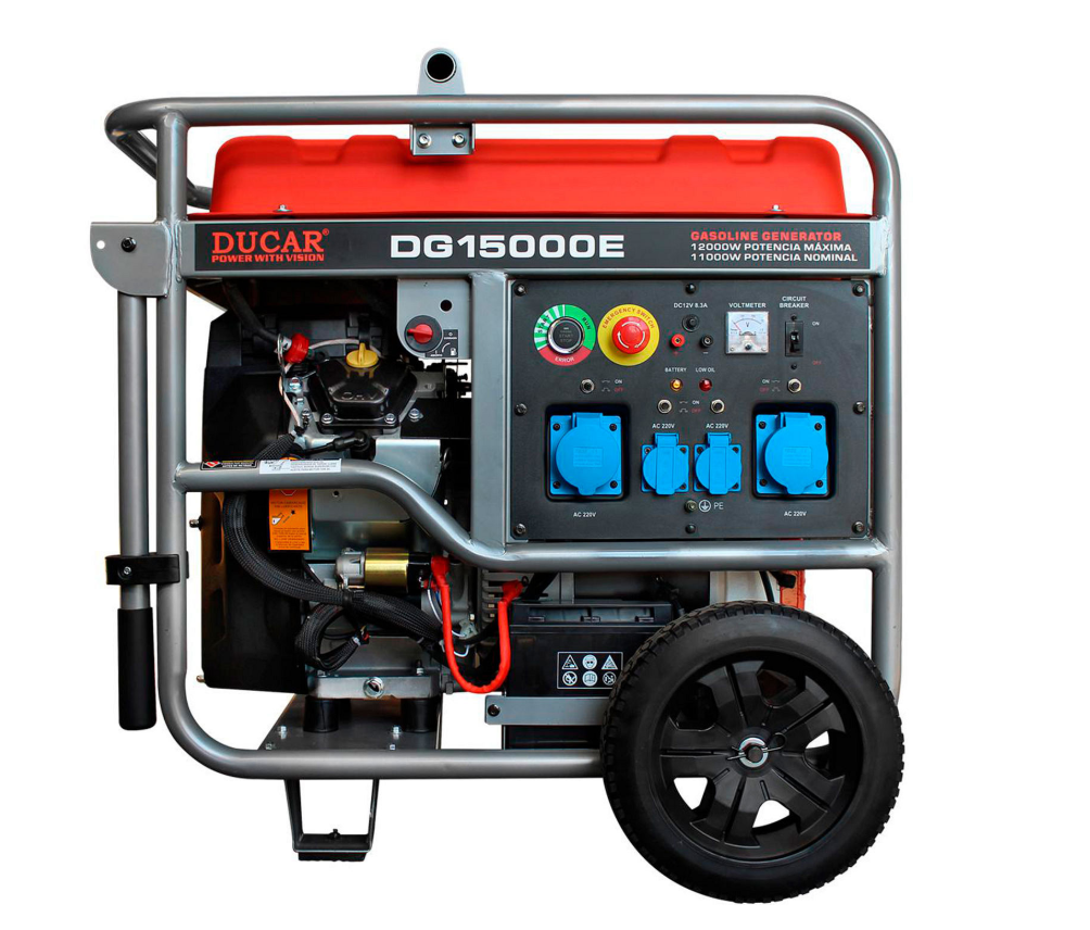 GENERADOR BENCINERO 11.0KW ELECTRICO DG15000E DUCAR1