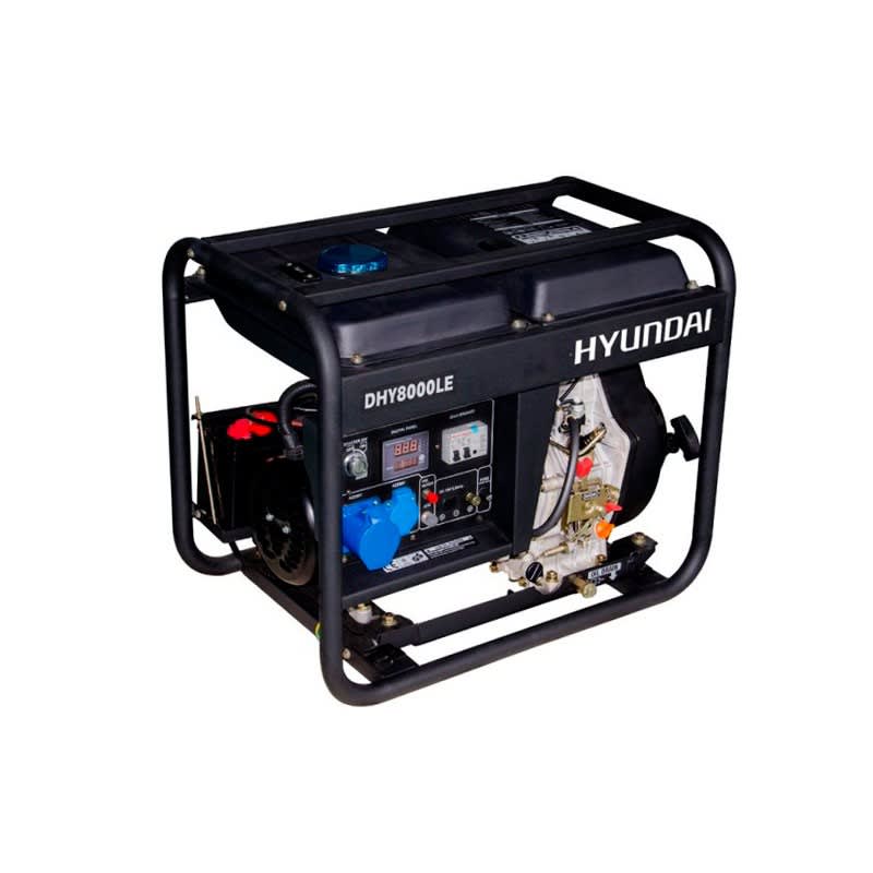 GENERADOR HYUNDAI DIESEL 6/6,5 KW/KVA PARTIDA ELÉCTRICA MONOFÁSICO ABIERTO 78DHY8000LE1