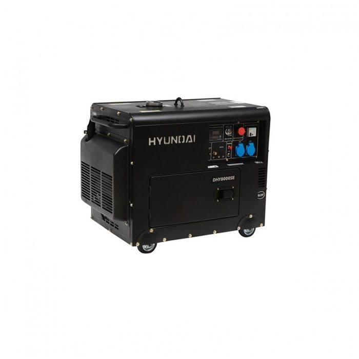 GENERADOR HYUNDAI DIESEL 6/6,3 KW/KVA PARTIDA ELÉCTRICA MONOFÁSICO CERRADO 78DHY8000SE1
