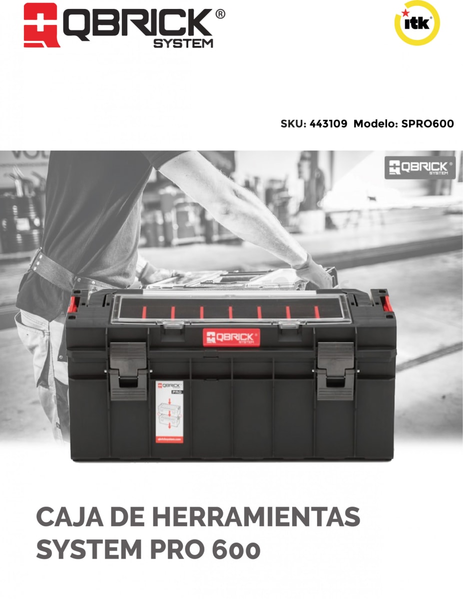 CAJA DE HERRAMIENTAS SYSTEM PRO 600 MOD.SPRO6003