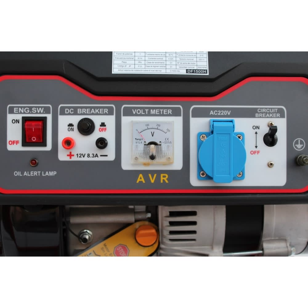 GENERADOR BENCINERO 1.2KW MANUAL DUCAR DF1500H | HDTOOLS3