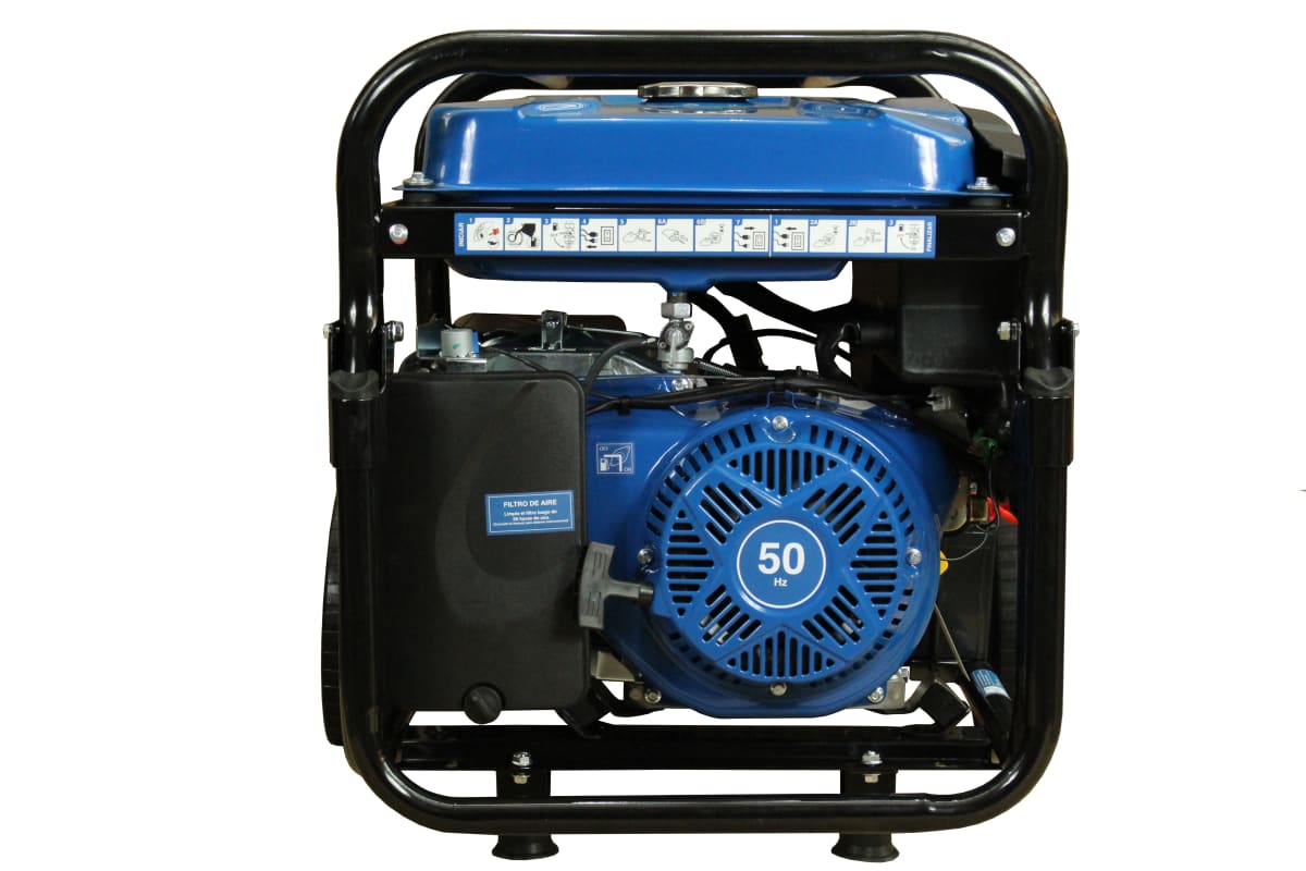 Generador Hyundai Gasolina 5,5 Kva P.eléct. monof. Abierto c/ruedas HYG7750E2