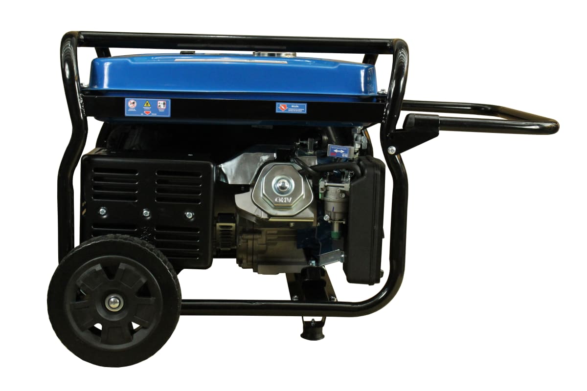 Generador Hyundai Gasolina 5,5 Kva P.eléct. monof. Abierto c/ruedas HYG7750E3