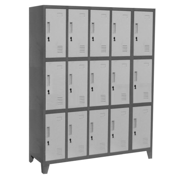 Locker metálico 5 cuerpos 3 puertas L500-31