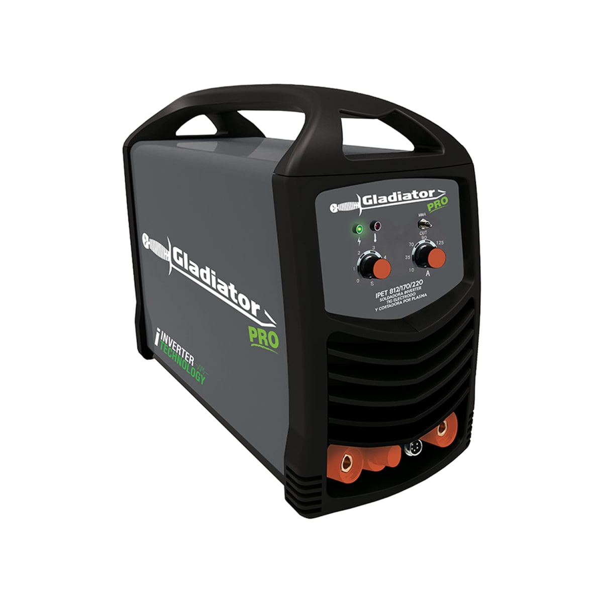 SOLDADORA TIG-ARCO-CORTA PLASMA 170amp IPET812/170 GLADIATOR1