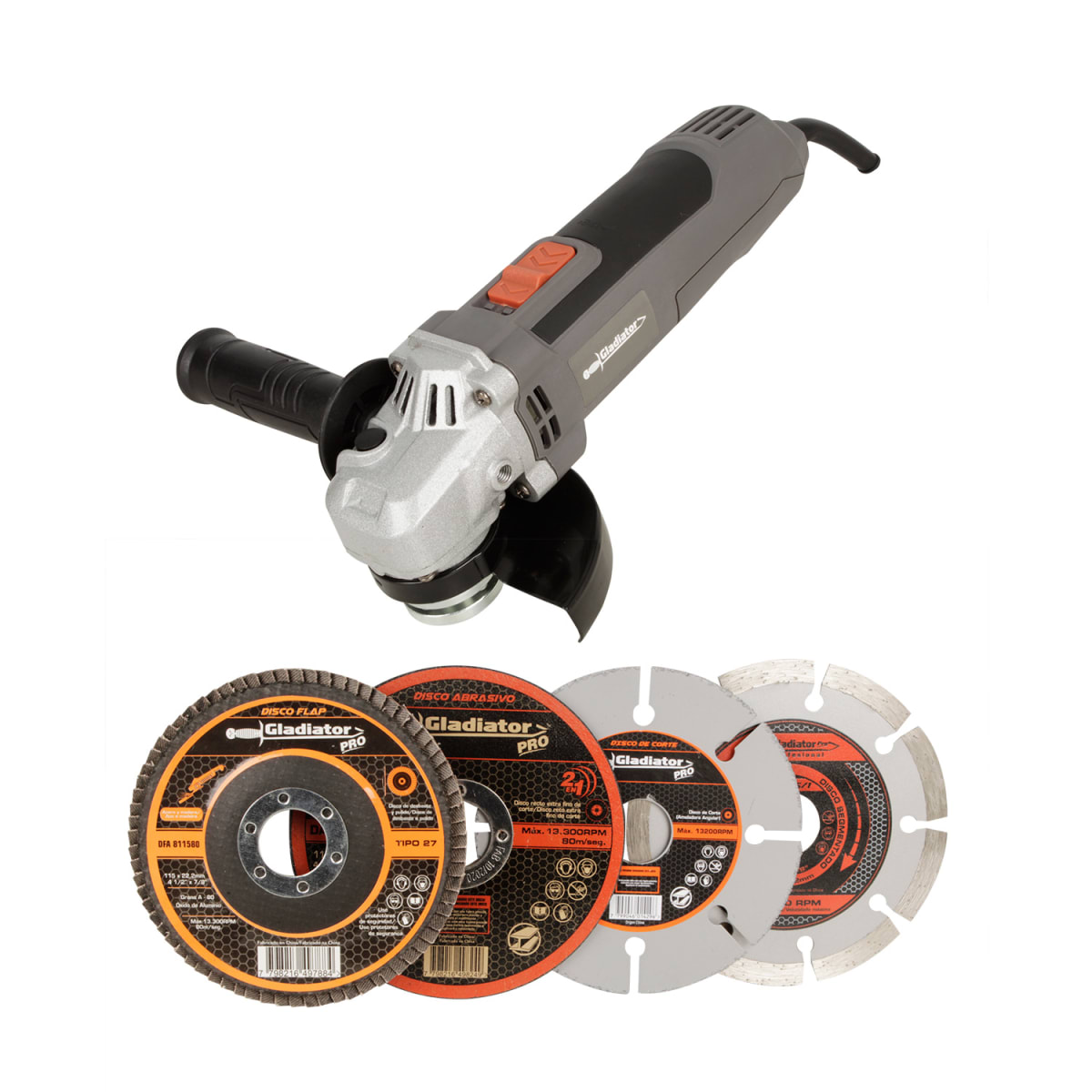 ESMERIL 4 1/2'; 700W + 4 DISC VEL/VAR AA 415/2/220 GLADIATOR1