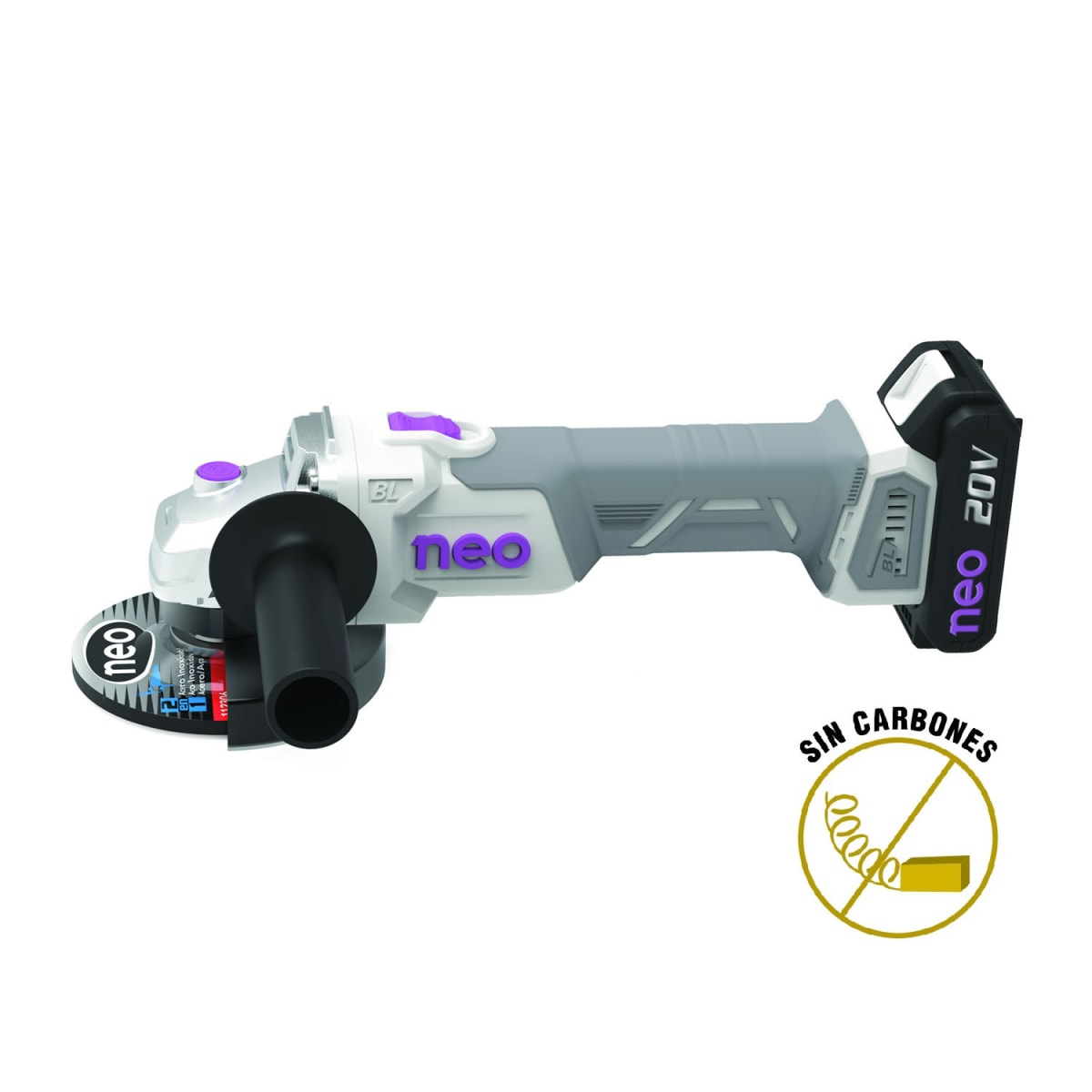 ESMERIL ANGULAR 4 1/2'; 20V AA 1015/20 NEO1