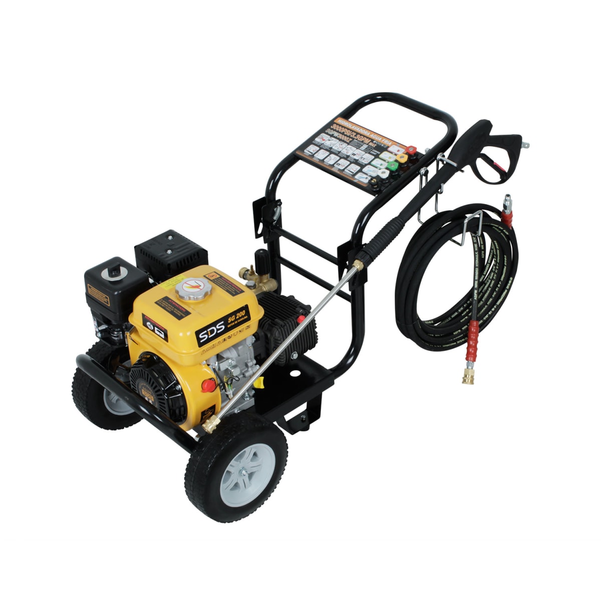 HIDROLAVADORA 206Bar Gasolina 6,5Hp SGPW3000Z SDS POWER1