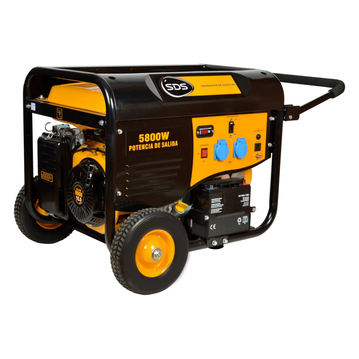GENERADOR BENCINERO 6,3 KW SGG7500EH SDS POWER1