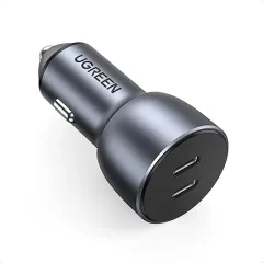 Cargador de Carro 60W Dual USB-C + USB-A