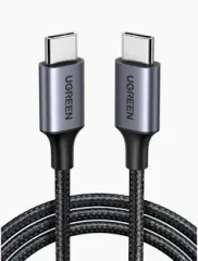 Cable USB-C a USB-C 60W Trenzado (1m) Plomo