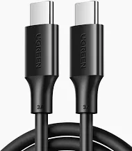 Cable USB-C a USB-C 60W Silicone (1m) Black