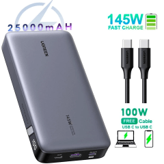 Power Bank 145W 25000mAh con Cable Int.