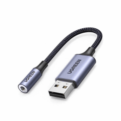 Adaptador Audio USB Estéreo (Cuerpo ABS)
