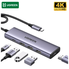 Hub USB-C 5-en-1 Multifuncional