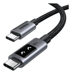 Cable USB-C a USB-C 100W Braided (2m) Pantalla Led