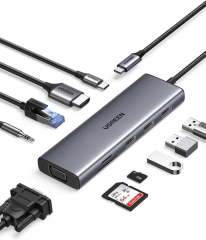 Hub USB-C 10-en-1 Multifuncional 4K