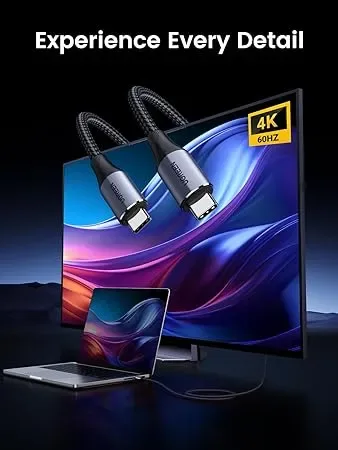 Cable USB-C a USB-C 3.2 Gen 1 (1m) 4K1