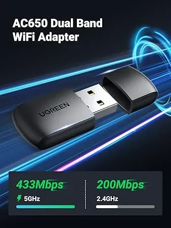 Adaptador Wi-Fi AC650 High-Gain (Antena)1