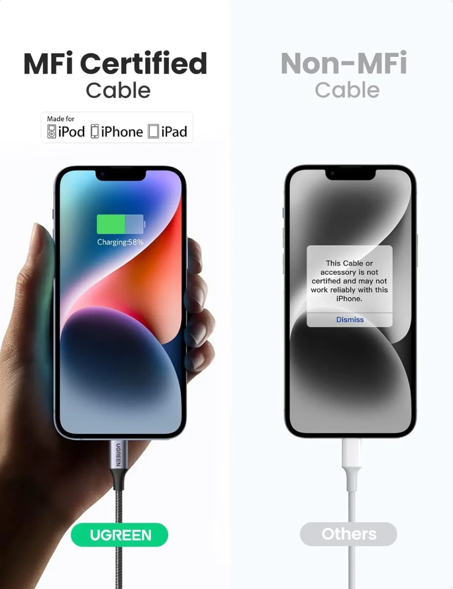 Cable USB-A a Lightning Trenzado (1m) Black1