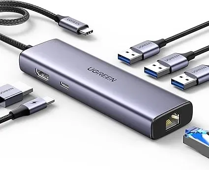 Hub USB-C 6 en 1 con PD 100W y 4K1