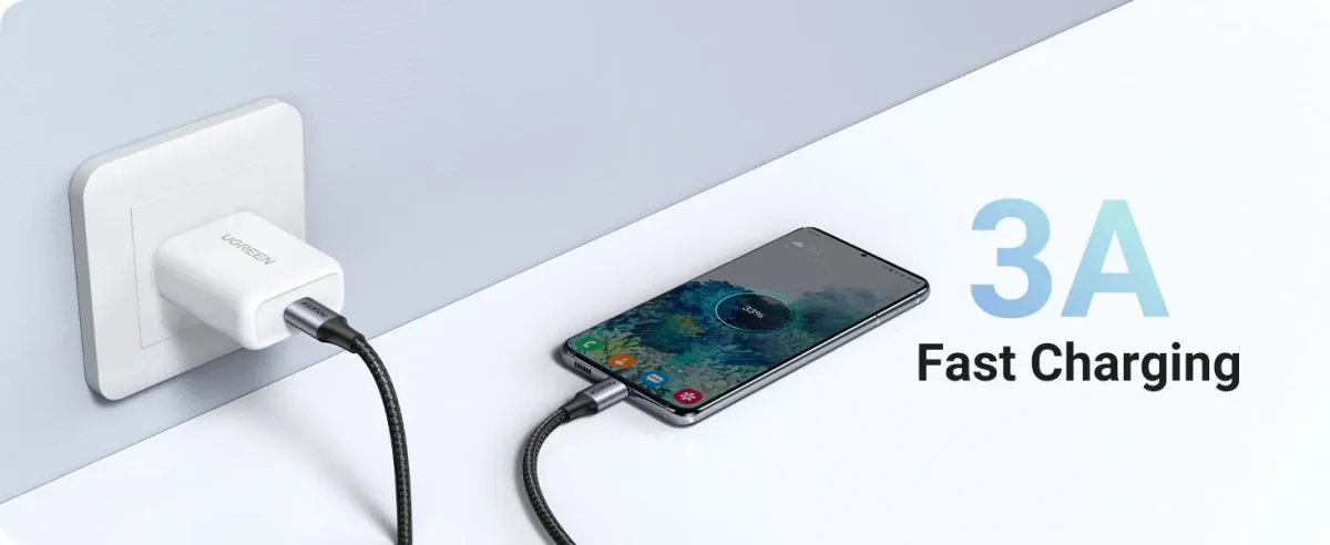 Cable USB-C a USB-C 60W PD Trenzado (1m)4