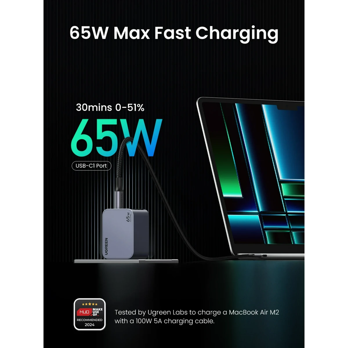 Set Cargador Nexode Pro 65W + Cable USB-C1