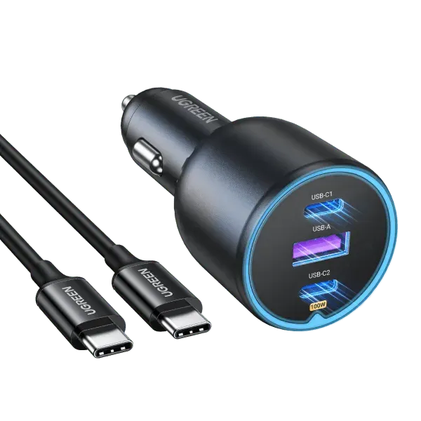 Cargador de Carro 130W Triple Puerto1