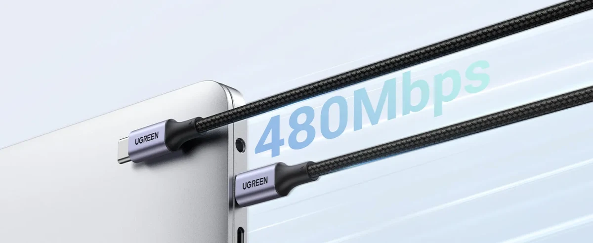 Cable USB-C a USB-C 60W PD Trenzado (1m)7