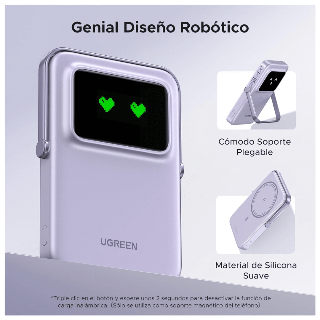 Power Bank 10000mAh Qi2 15W (Purpura)2