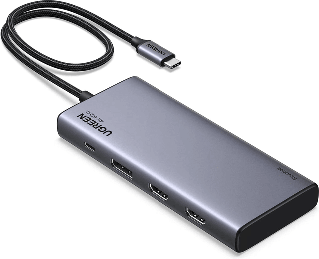 Revodok Hub 108 USB-C 8-en-1 4K@60Hz3