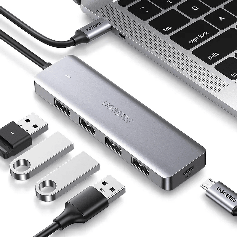 Hub USB-A 3.0 de 4 Puertos con Switch1