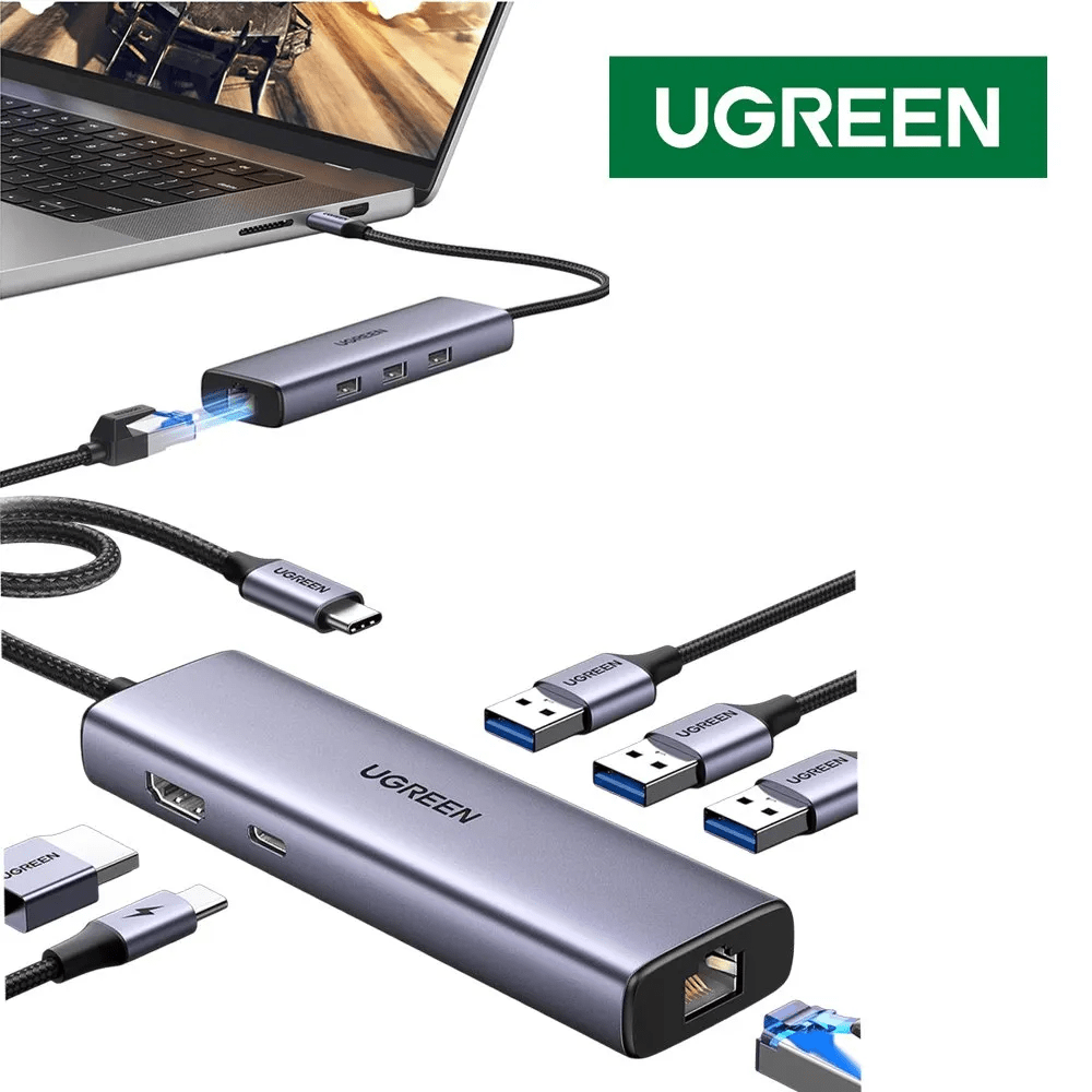 Hub USB-C 6-en-1 Revodok 1061