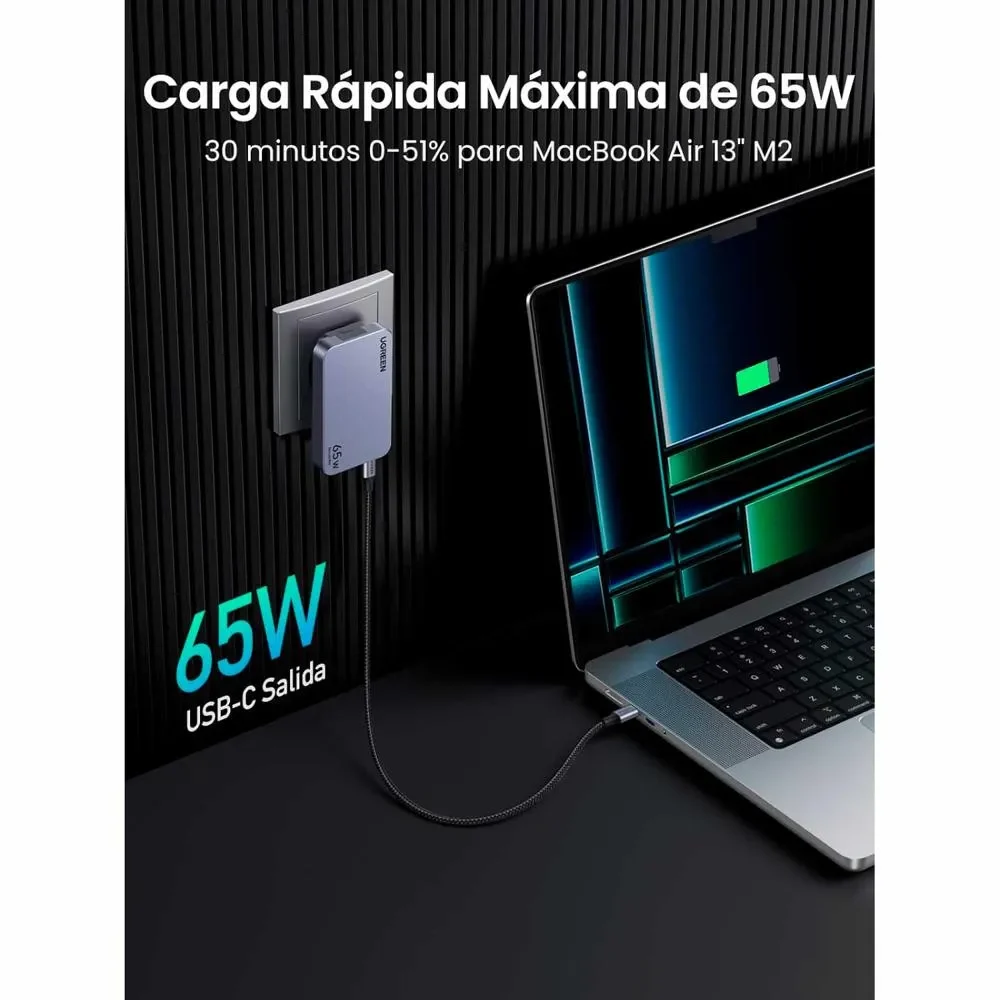Cargador Nexode Pro 65W GaN 3 Puertos2