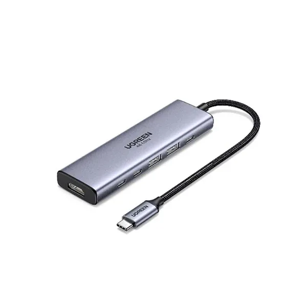 Hub USB-C 6 en 1 Slim con Carga PD1