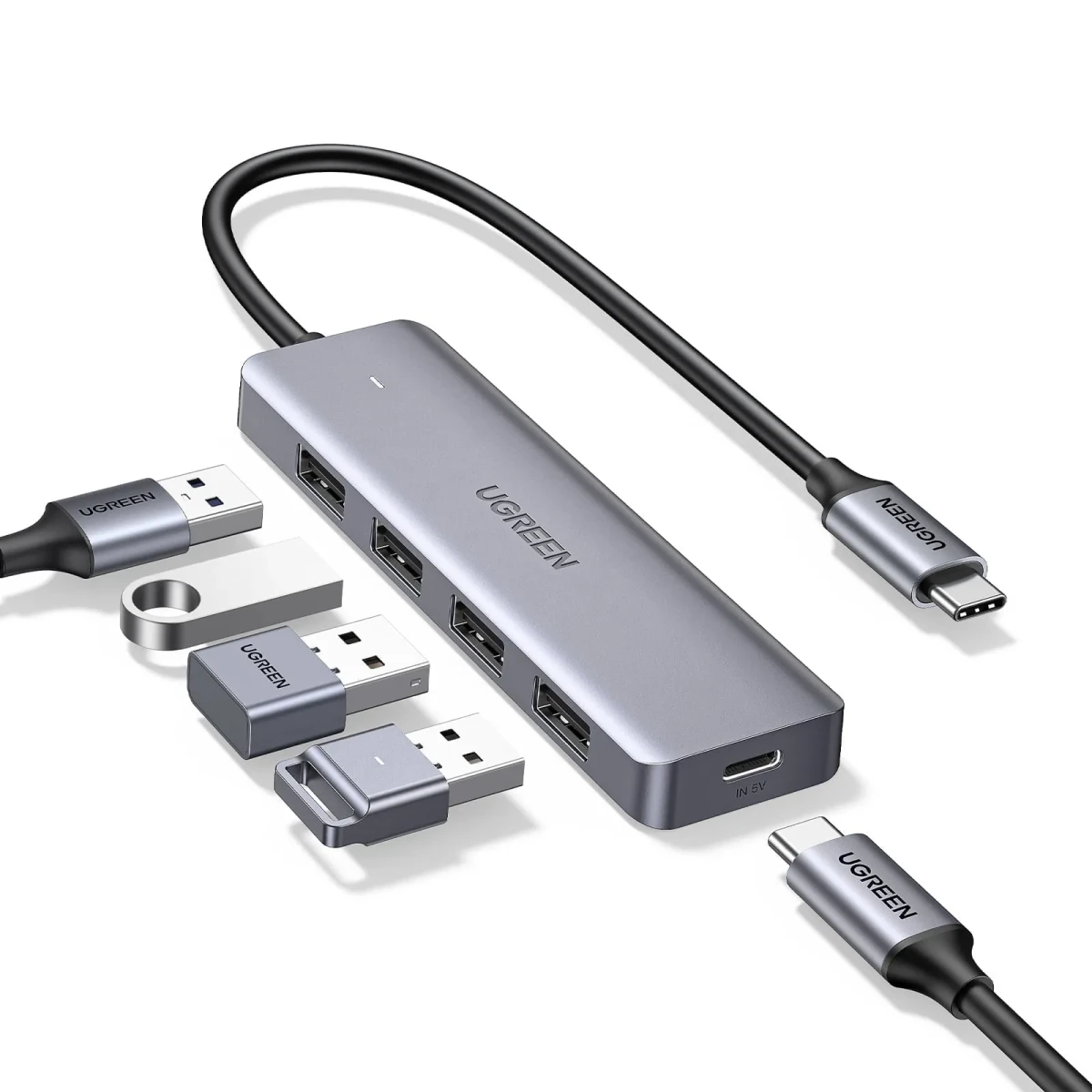 Hub USB-C 4 en 1 HDMI 4K 60Hz Aluminio1