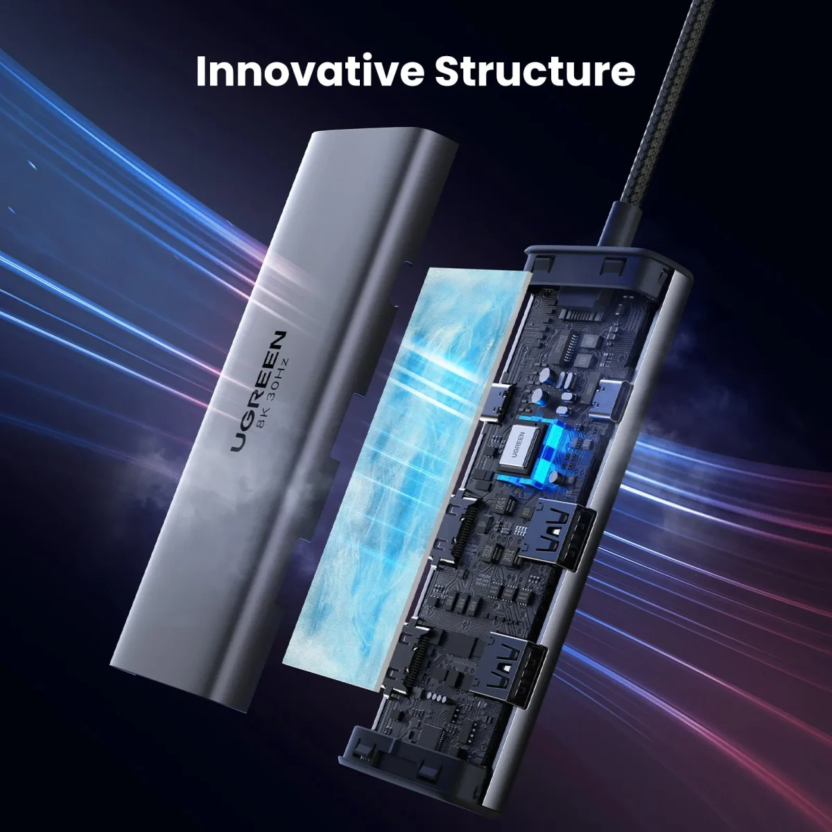Hub USB-C Pro 6 en 1 HDMI 2.1 8K2