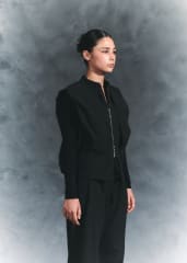 Chaqueta mixta negra