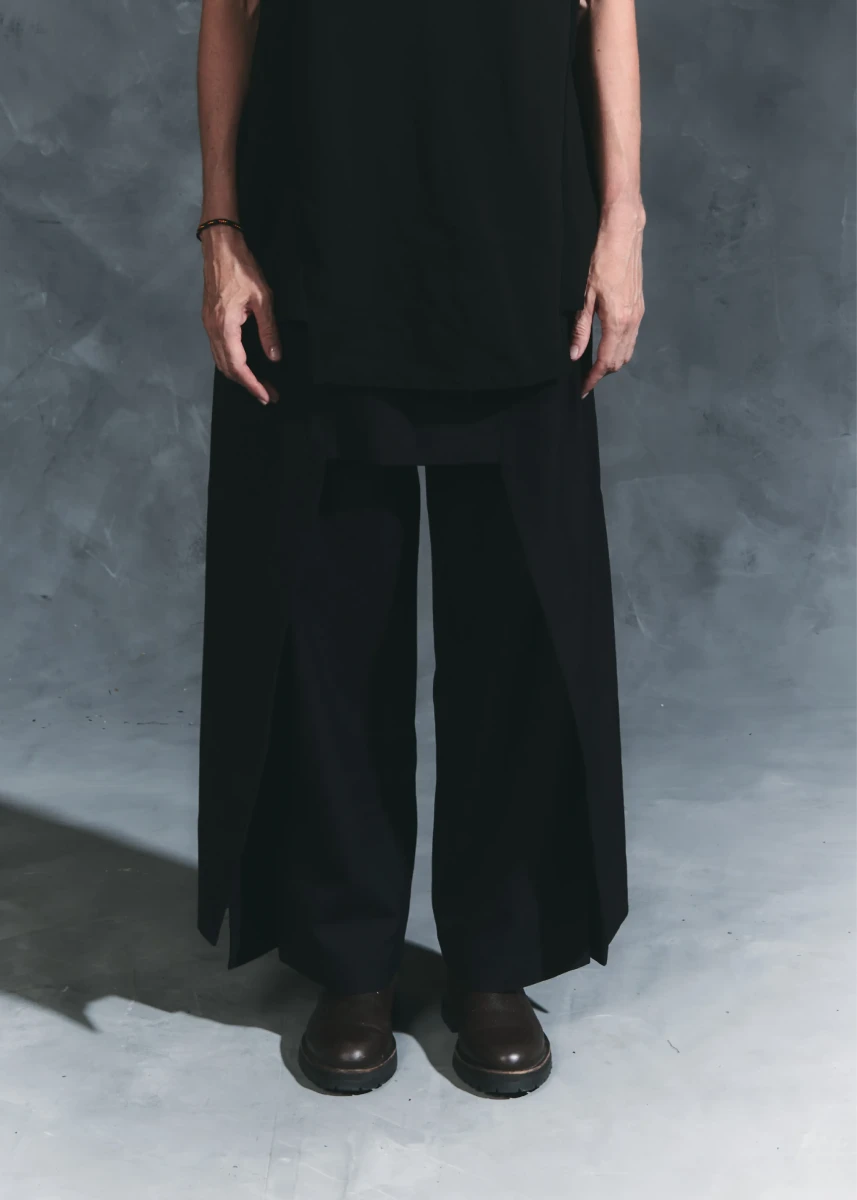 Pantalón falda carré2