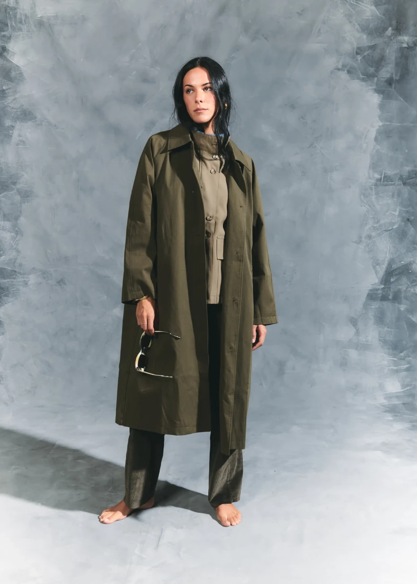 Trench recto kaki1