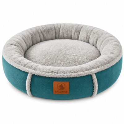 CAMA CIRCULAR AZUL WANDER DOG1