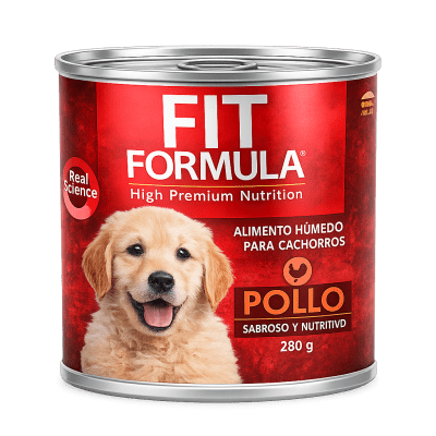LATA FIT FORMULA  CACHORRO SABOR POLLO 280G1