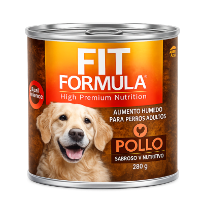 LATA FIT FORMULA PERRO SABOR POLLO  280G1