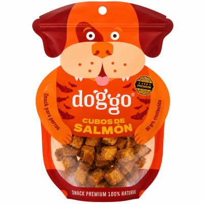 DOGGO SNACK PARA PERROS CUBOS DE SALMON 90 GR1