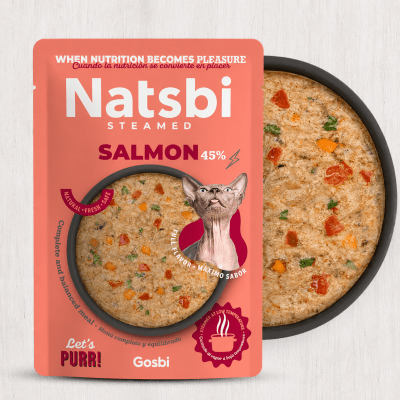 NATSBI CAT STEAMED SALMON 80 GR1