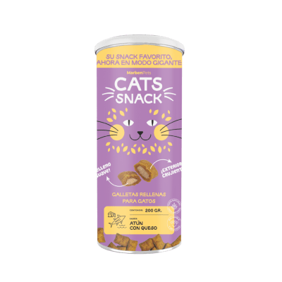 MAXI GALLETA RELLENA CAT SNACK ATUN CON QUESO 200 G1