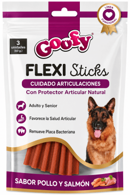 GOOFY FLEXY STICKS POLLO Y SALMÓN 60G1
