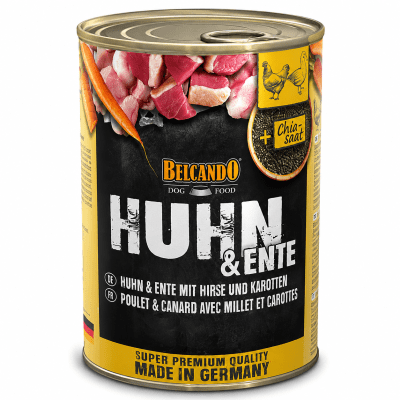 LATA BELCANDO PERRO ADULTO POLLO Y PATO 800 GR1